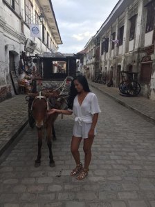Cobblestone antics at Vigan, Ilocos Sur